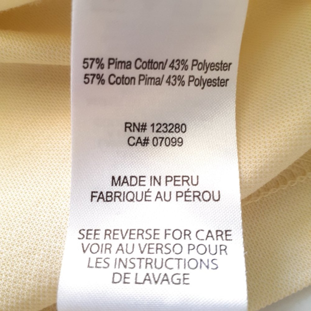 Travis Mathew Pit Boss Polo in Heather Pale Sunset Yellow Size XL - Picture 11 of 13